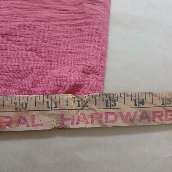 Hilary Radley Women's Crepe Pull-On Pants Size XL Coral Pink Wide Leg - Picture 9 of 10